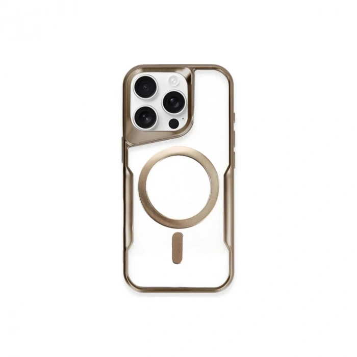 İphone 11 Pro Max Kılıf Boyi Magsafe Silikon Kapak - Kahverengi