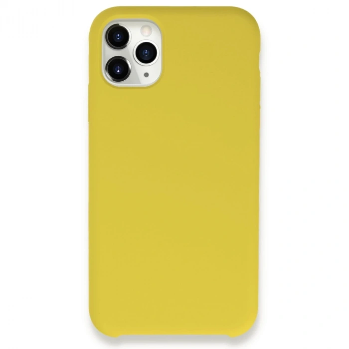İphone 11 Pro Max Kılıf Lansman Legant Silikon - Sarı