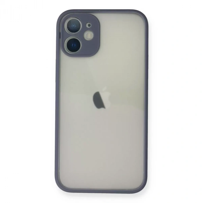 İphone 11 Pro Max Kılıf Montreal Silikon Kapak - Gri