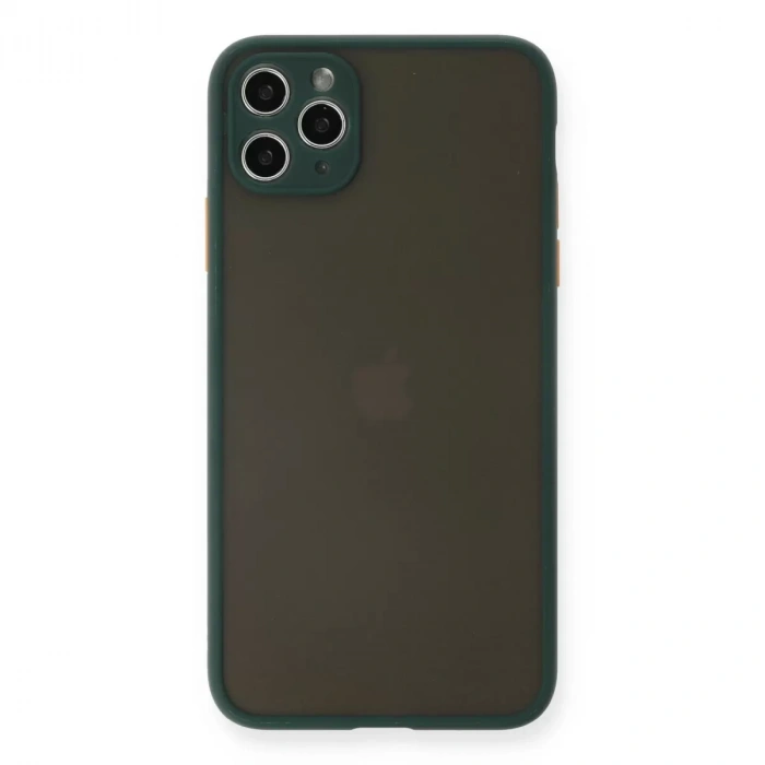 İphone 11 Pro Max Kılıf Montreal Silikon Kapak - Yeşil