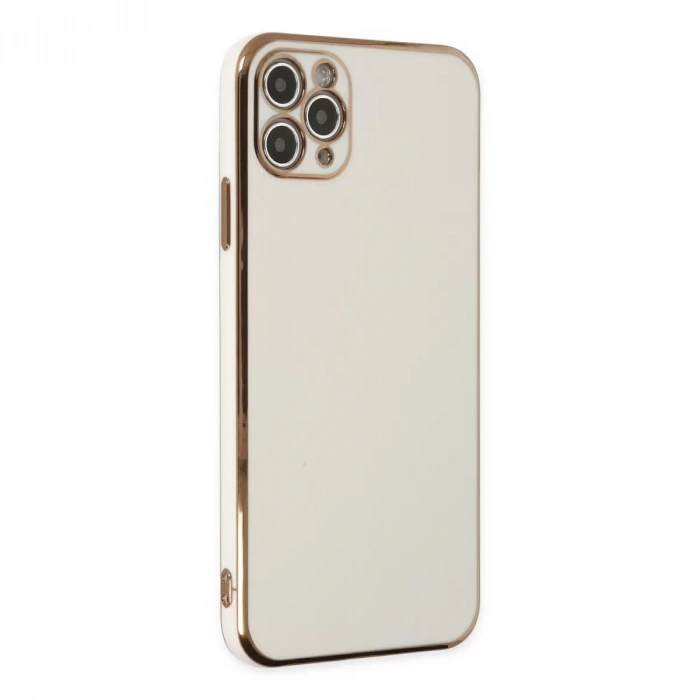 İphone 11 Pro Max Kılıf Volet Silikon - Beyaz