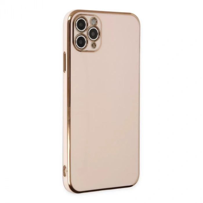 İphone 11 Pro Max Kılıf Volet Silikon - Pembe