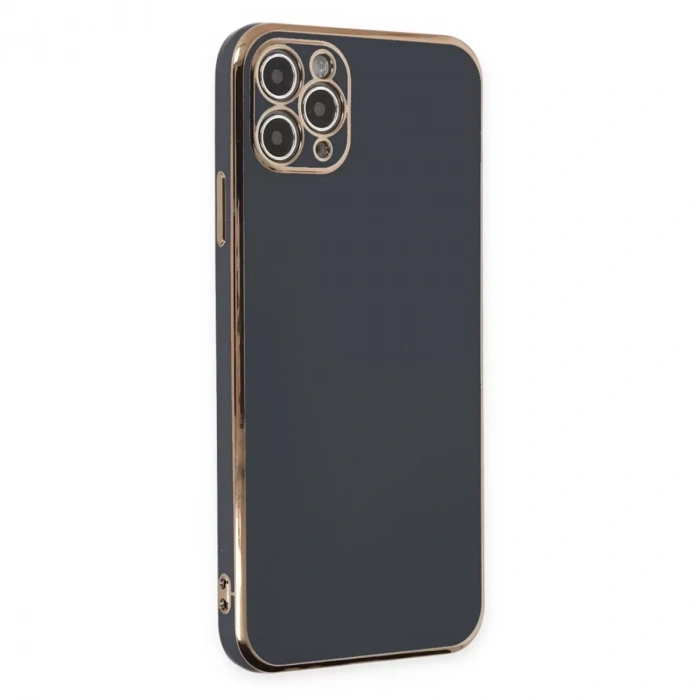 İphone 11 Pro Max Kılıf Volet Silikon - Siyah