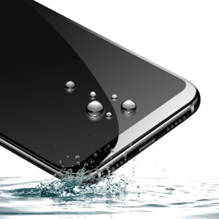 İPhone 11 Pro Max Metal Çerçeve Ön Arka 3D Full Tempered Cam Koruyucu-(5775)