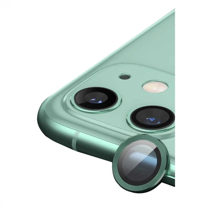 İphone 11 Raze Metal Kamera Lens - Yeşil