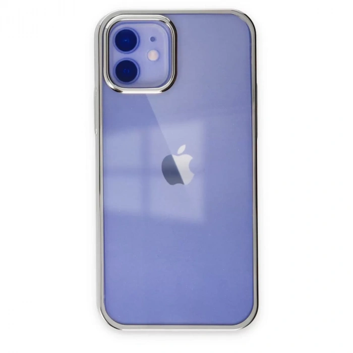 İphone 12 Kılıf Element Silikon - Gümüş