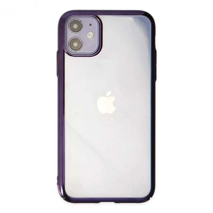 İphone 12 Kılıf Element Silikon - Mor