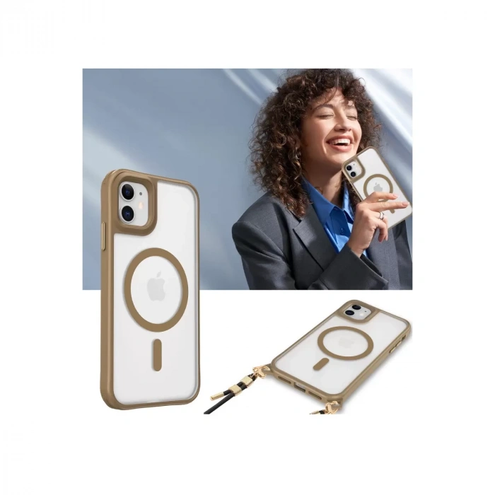 İphone 12 Kılıf Enka Magsafe Silikon Kılıf - Şeffaf