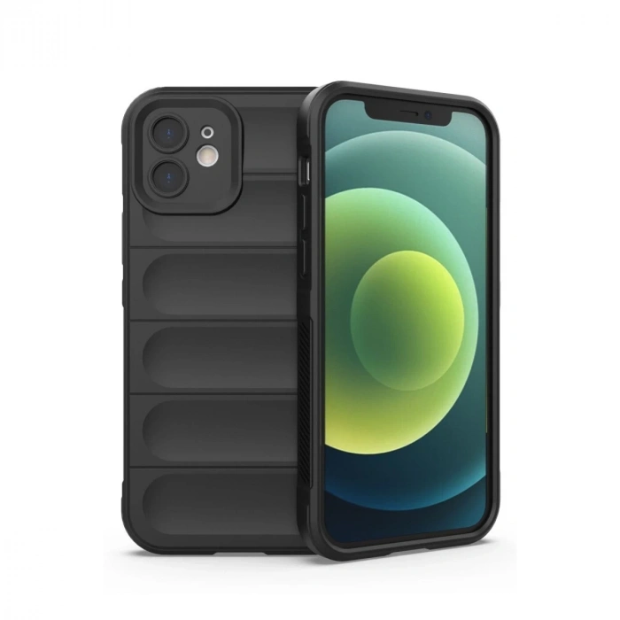 İphone 12 Kılıf Optimum Silikon - Siyah