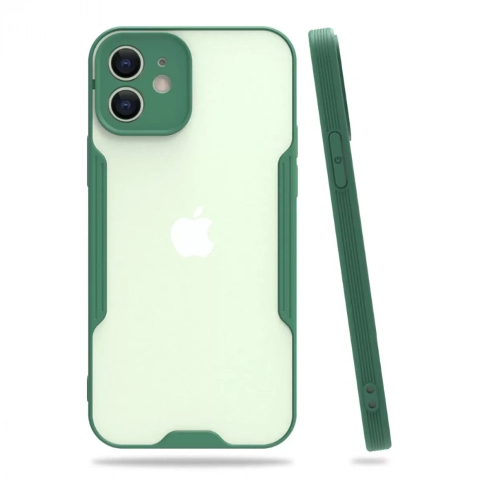 İphone 12 Kılıf Platin Silikon - Yeşil