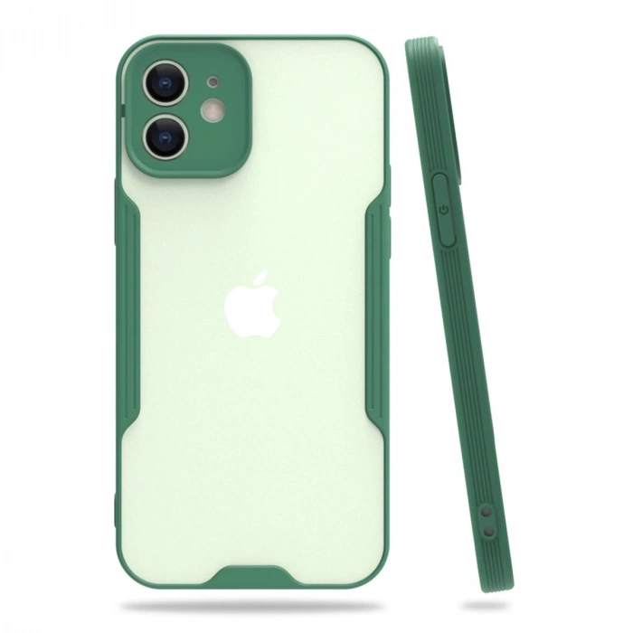 İphone 12 Kılıf Platin Silikon - Yeşil