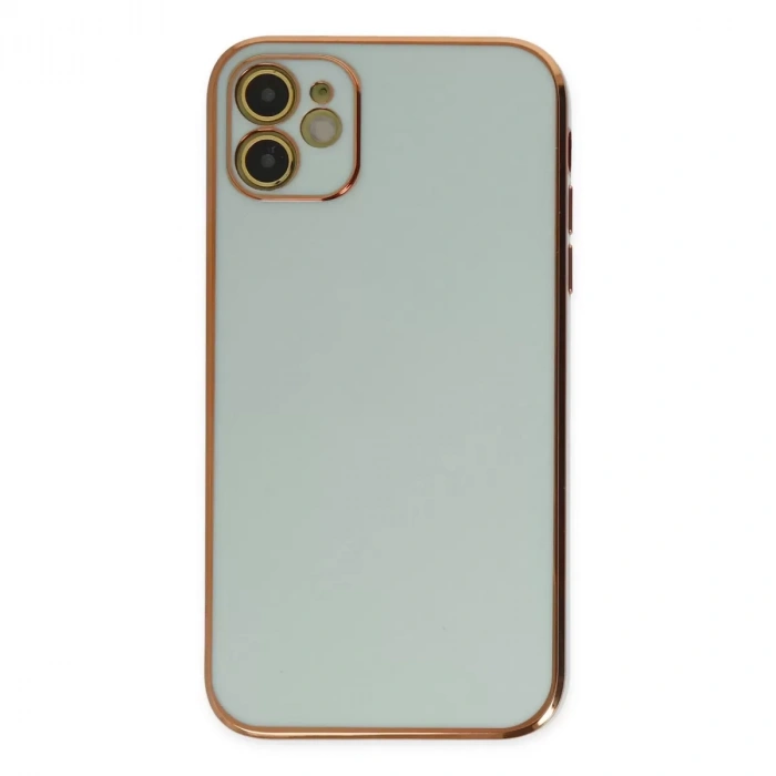 İphone 12 Kılıf Volet Silikon - Açık Yeşil
