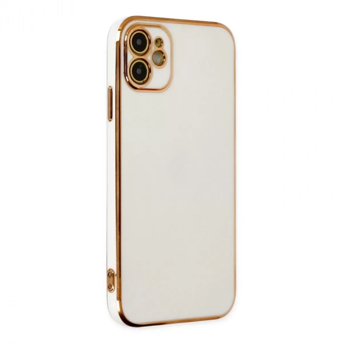İphone 12 Kılıf Volet Silikon - Beyaz