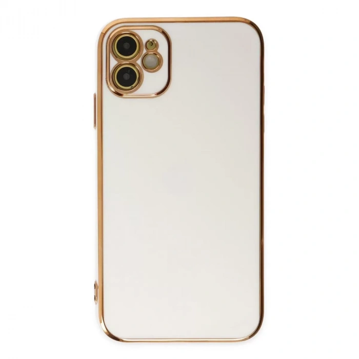 İphone 12 Kılıf Volet Silikon - Beyaz