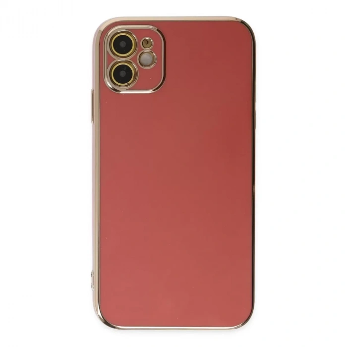 İphone 12 Kılıf Volet Silikon - Kırmızı