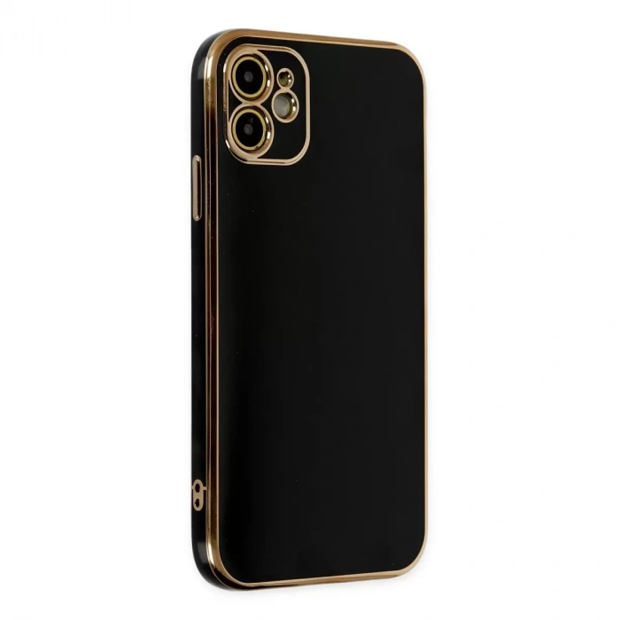 İphone 12 Kılıf Volet Silikon - Siyah