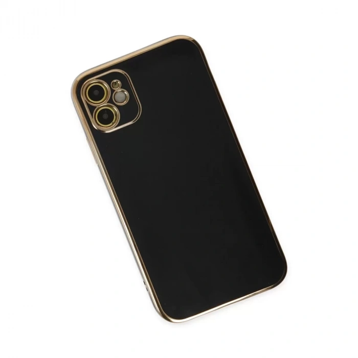 İphone 12 Kılıf Volet Silikon - Siyah