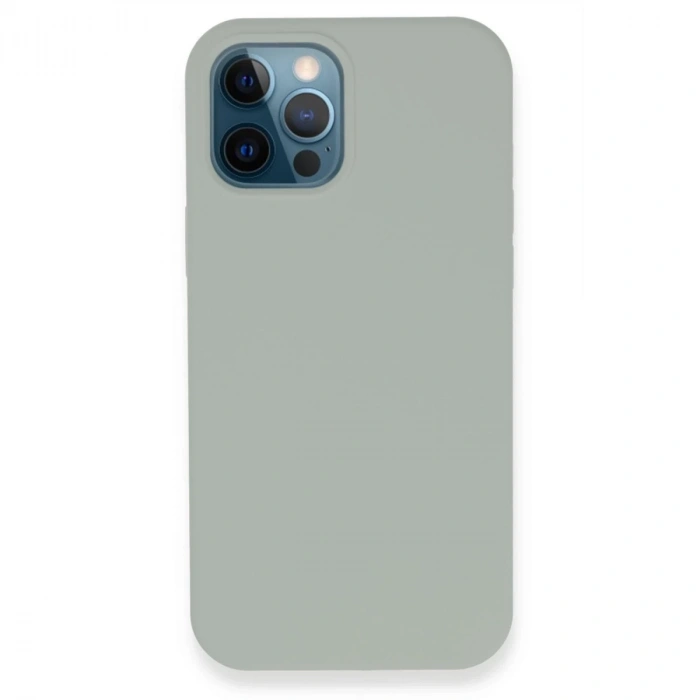 İphone 12 Pro Kılıf Lansman Legant Silikon - Açık Gri