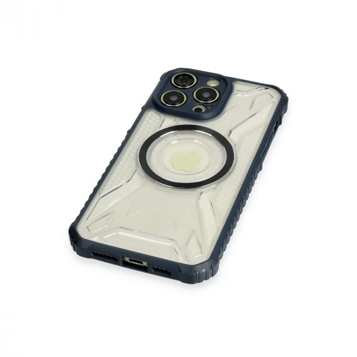 İphone 12 Pro Kılıf Prag Magneticsafe Kapak - Lacivert