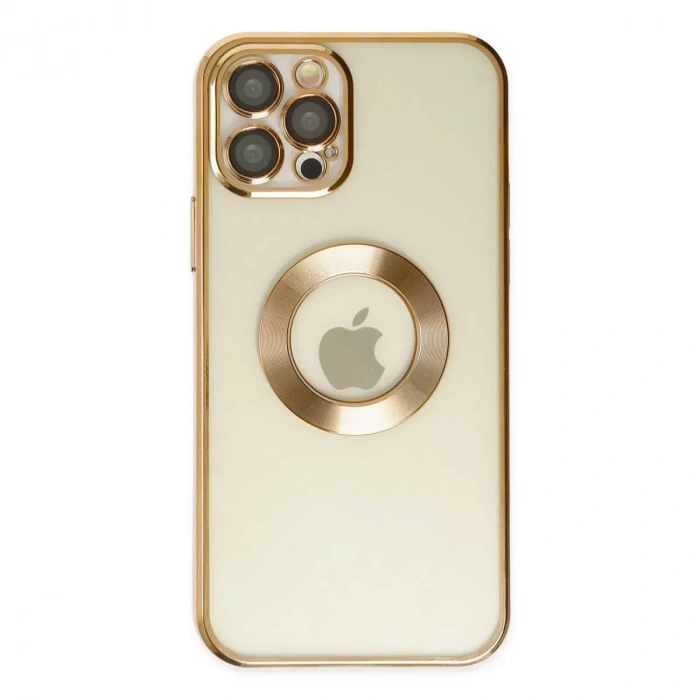 İphone 12 Pro Kılıf Slot Silikon - Gold