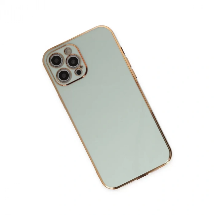 İphone 12 Pro Kılıf Volet Silikon - Açık Yeşil
