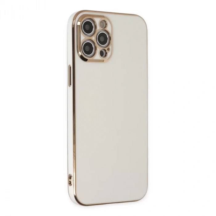 İphone 12 Pro Kılıf Volet Silikon - Beyaz