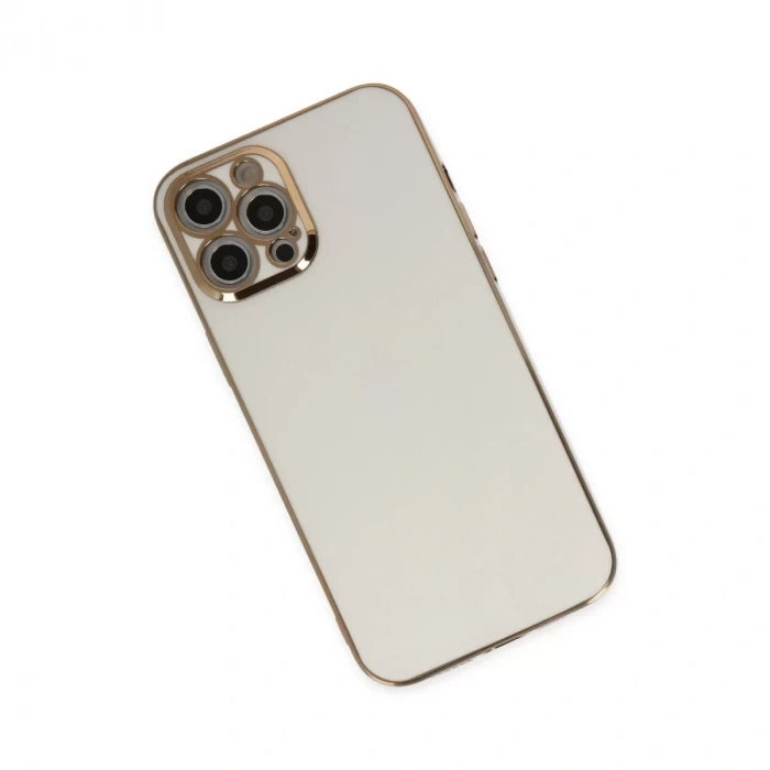 İphone 12 Pro Kılıf Volet Silikon - Beyaz