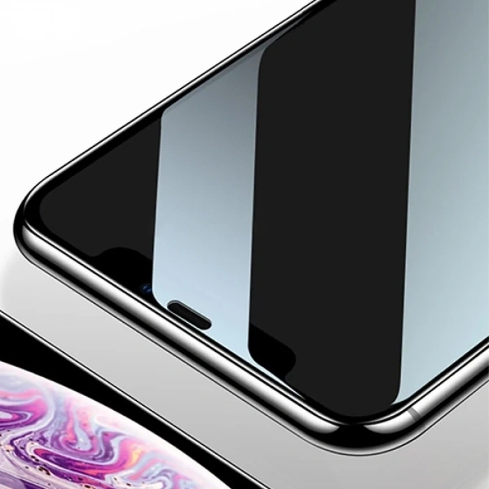 iPhone 12 Pro Max 6.7 3D Full High Aluminum Tempered Cam Ekran Koruyucu-(5775)