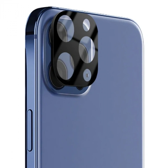 İPhone 12 Pro Max 6.7 3D full Kaplama Tempered Cam Kamera Koruyucu-(5775)