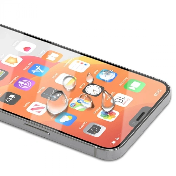 İPhone 12 Pro Max 6.7 Full Glue Tempered Cam Ekran Koruyucu Full Kaplama-(5775)