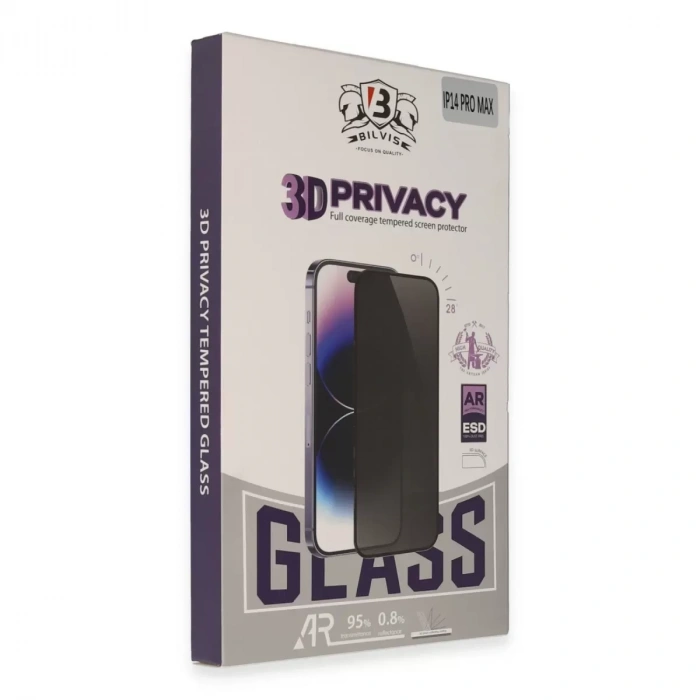 İphone 12 Pro Max Bilvis 3d Hayalet Cam Ekran Koruyucu