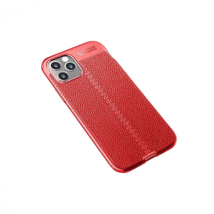 İphone 12 Pro Max Kılıf Auto Focus Kapak - Kırmızı