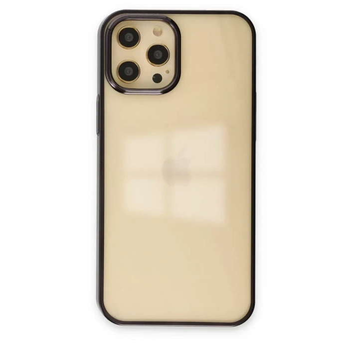 İphone 12 Pro Max Kılıf Element Silikon - Siyah