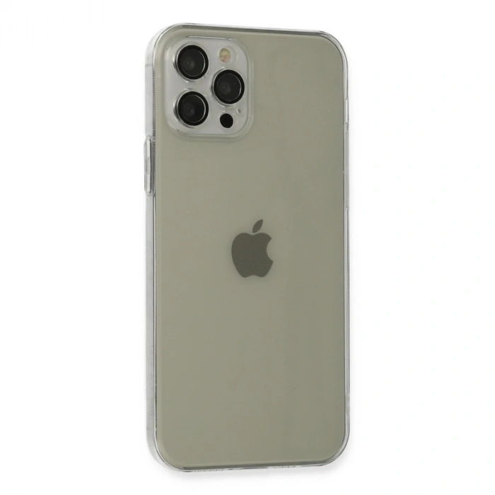 İphone 12 Pro Max Kılıf Fly Lens Silikon - Şeffaf