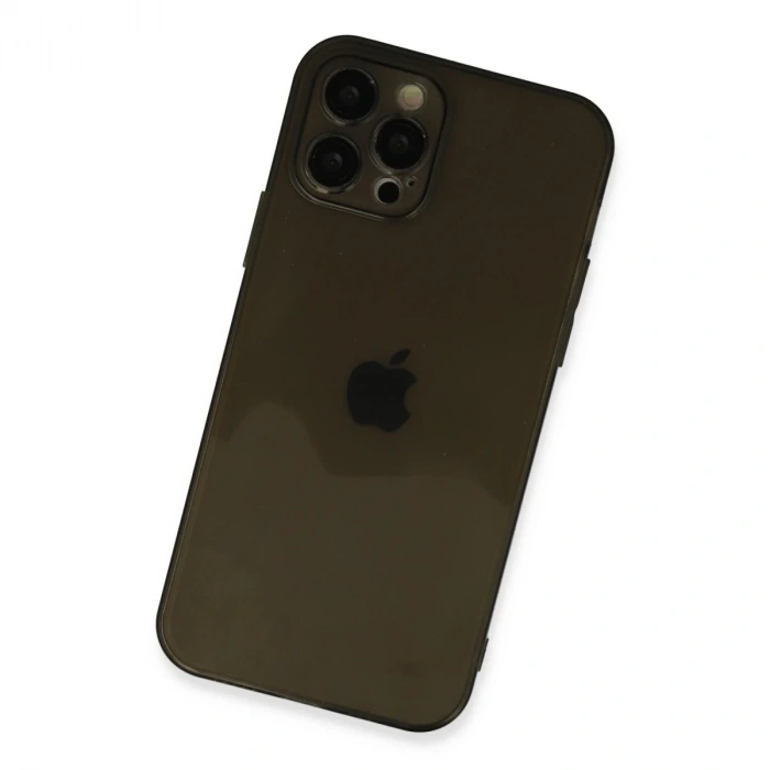 İphone 12 Pro Max Kılıf Fly Lens Silikon - Siyah