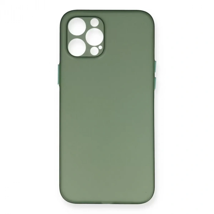İphone 12 Pro Max Kılıf Pp Ultra İnce Kapak - Yeşil