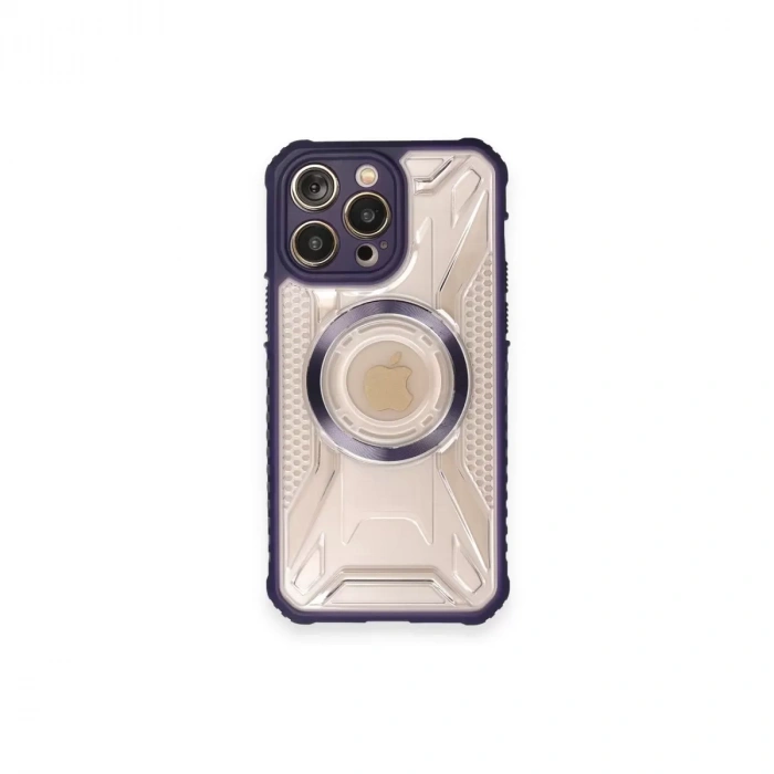 İphone 12 Pro Max Kılıf Prag Magneticsafe Kapak - Derin Mor