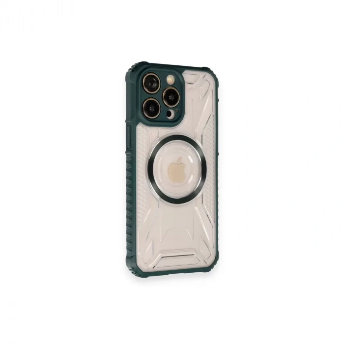 İphone 12 Pro Max Kılıf Prag Magneticsafe Kapak - Koyu Yeşil