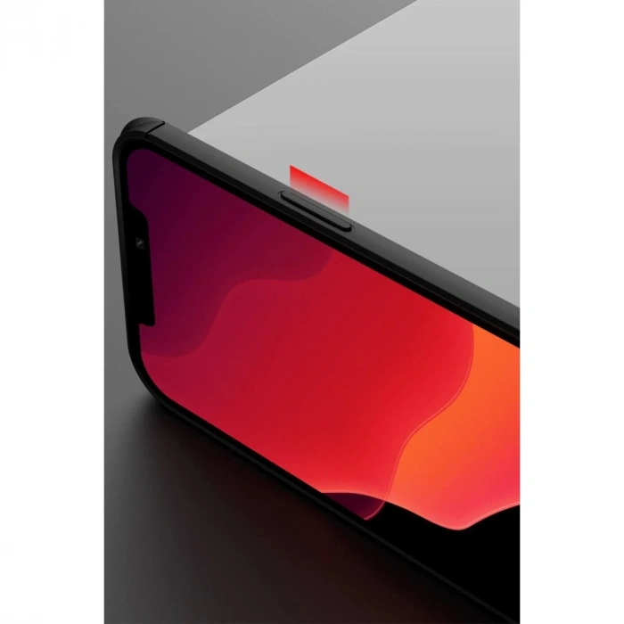 İphone 12 Pro Max Kılıf Range Yüzüklü Silikon - Kırmızı