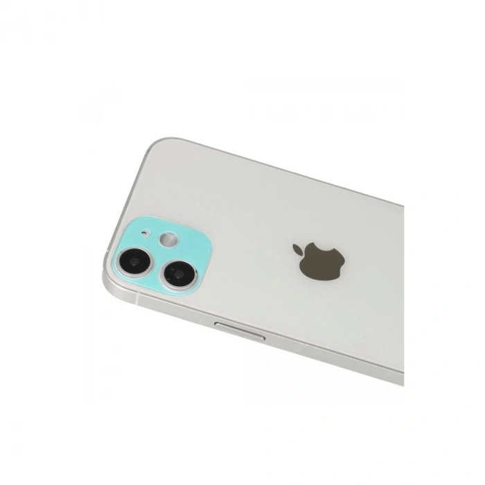 İphone 12 Rainbow Kamera Lens Koruma Cam - Yeşil