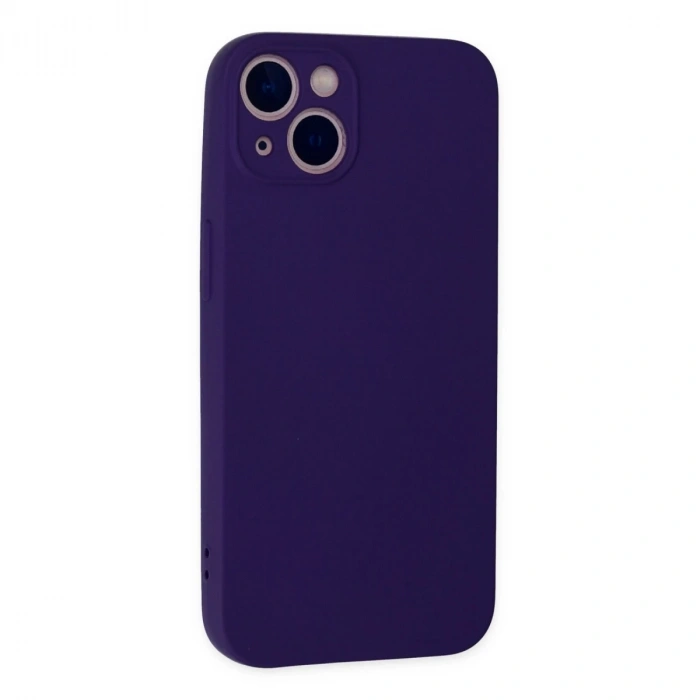 İphone 13 Mini Kılıf Nano İçi Kadife Silikon - Mor