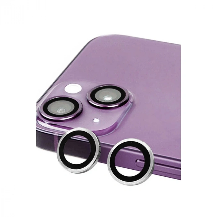İphone 13 Mini Raze Metal Kamera Lens - Gümüş