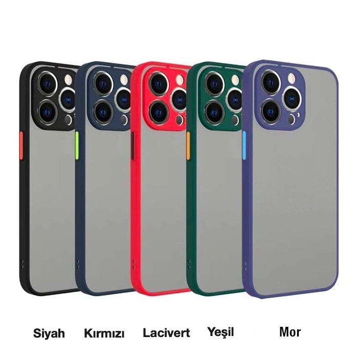 iPhone 13 Pro 6.1inç Kamera Korumalı Premium Silikon Kılıf-(5775)