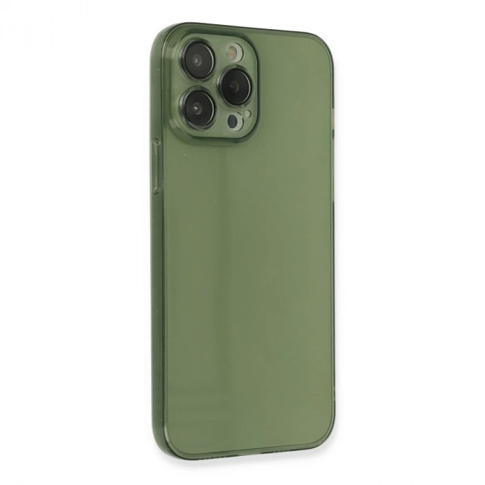 İphone 13 Pro Kılıf Fly Lens Silikon - Yeşil