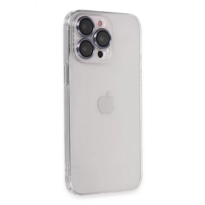 İphone 13 Pro Kılıf Luko Lens Silikon - Sierra Blue