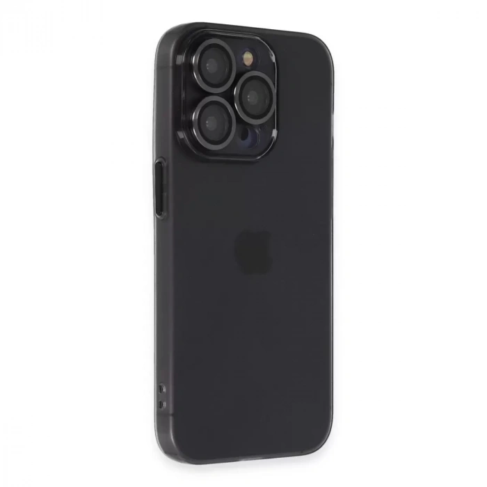 İphone 13 Pro Kılıf Luko Lens Silikon - Siyah