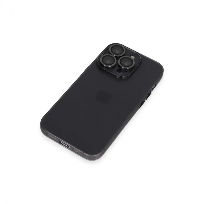 İphone 13 Pro Kılıf Luko Lens Silikon - Siyah