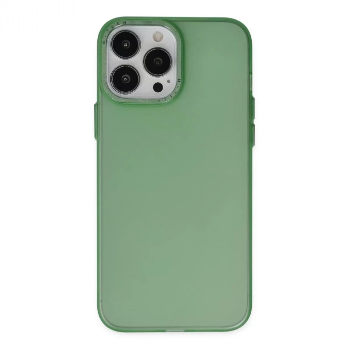İphone 13 Pro Kılıf Modos Metal Kapak - Koyu Yeşil