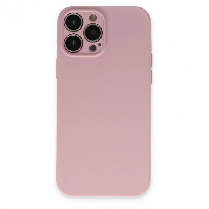 İphone 13 Pro Kılıf Nano İçi Kadife Silikon - Pembe