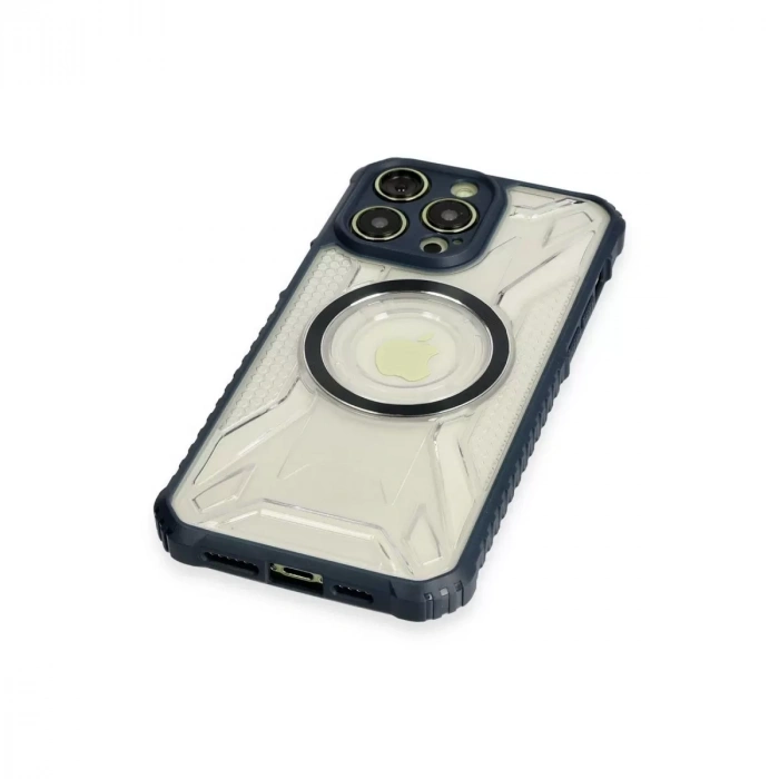 İphone 13 Pro Kılıf Prag Magneticsafe Kapak - Lacivert